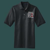 Heavyweight Cotton Pique Polo with Pocket Thumbnail