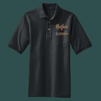 Heavyweight Cotton Pique Polo with Pocket Thumbnail