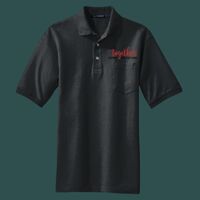 Heavyweight Cotton Pique Polo with Pocket Thumbnail