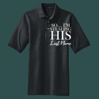 Heavyweight Cotton Pique Polo with Pocket Thumbnail