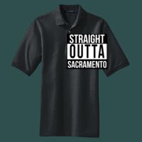 Heavyweight Cotton Pique Polo with Pocket Thumbnail