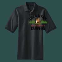 Heavyweight Cotton Pique Polo with Pocket Thumbnail