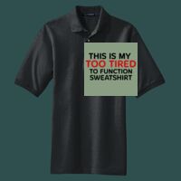 Heavyweight Cotton Pique Polo with Pocket Thumbnail