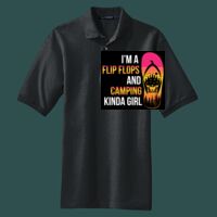 Heavyweight Cotton Pique Polo with Pocket Thumbnail
