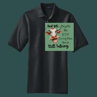 Heavyweight Cotton Pique Polo with Pocket Thumbnail
