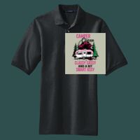 Heavyweight Cotton Pique Polo with Pocket Thumbnail