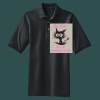 Heavyweight Cotton Pique Polo with Pocket Thumbnail