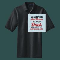 Heavyweight Cotton Pique Polo with Pocket Thumbnail