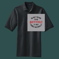 Heavyweight Cotton Pique Polo with Pocket Thumbnail