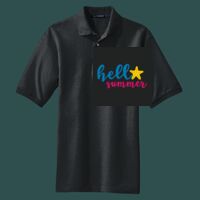Heavyweight Cotton Pique Polo with Pocket Thumbnail