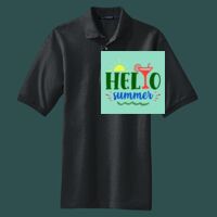 Heavyweight Cotton Pique Polo with Pocket Thumbnail