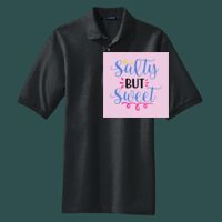 Heavyweight Cotton Pique Polo with Pocket Thumbnail