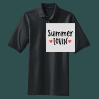 Heavyweight Cotton Pique Polo with Pocket Thumbnail