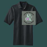 Heavyweight Cotton Pique Polo with Pocket Thumbnail