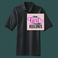 Heavyweight Cotton Pique Polo with Pocket Thumbnail