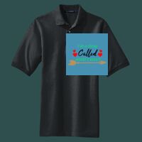 Heavyweight Cotton Pique Polo with Pocket Thumbnail