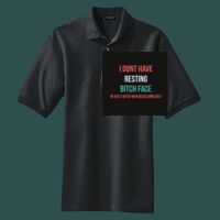 Heavyweight Cotton Pique Polo with Pocket Thumbnail