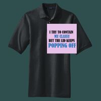 Heavyweight Cotton Pique Polo with Pocket Thumbnail