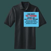 Heavyweight Cotton Pique Polo with Pocket Thumbnail