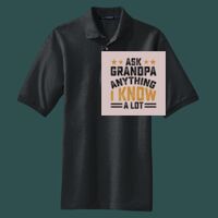 Heavyweight Cotton Pique Polo with Pocket Thumbnail