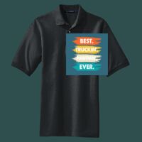 Heavyweight Cotton Pique Polo with Pocket Thumbnail