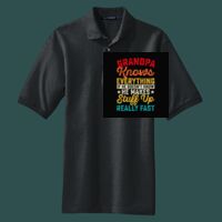 Heavyweight Cotton Pique Polo with Pocket Thumbnail