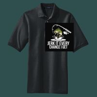 Heavyweight Cotton Pique Polo with Pocket Thumbnail