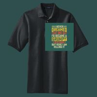 Heavyweight Cotton Pique Polo with Pocket Thumbnail