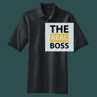 Heavyweight Cotton Pique Polo with Pocket Thumbnail