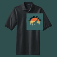Heavyweight Cotton Pique Polo with Pocket Thumbnail