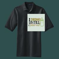 Heavyweight Cotton Pique Polo with Pocket Thumbnail