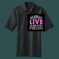 Heavyweight Cotton Pique Polo with Pocket Thumbnail