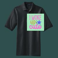 Heavyweight Cotton Pique Polo with Pocket Thumbnail