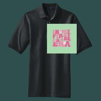 Heavyweight Cotton Pique Polo with Pocket Thumbnail