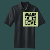 Heavyweight Cotton Pique Polo with Pocket Thumbnail