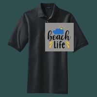 Heavyweight Cotton Pique Polo with Pocket Thumbnail