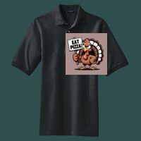 Heavyweight Cotton Pique Polo with Pocket Thumbnail
