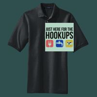 Heavyweight Cotton Pique Polo with Pocket Thumbnail