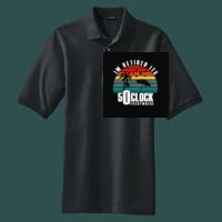 Heavyweight Cotton Pique Polo with Pocket Thumbnail