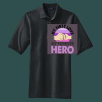 Heavyweight Cotton Pique Polo with Pocket Thumbnail