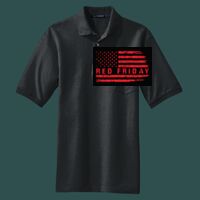 Heavyweight Cotton Pique Polo with Pocket Thumbnail