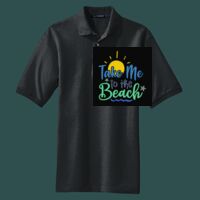 Heavyweight Cotton Pique Polo with Pocket Thumbnail