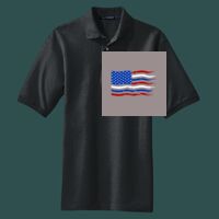 Heavyweight Cotton Pique Polo with Pocket Thumbnail