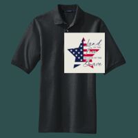 Heavyweight Cotton Pique Polo with Pocket Thumbnail