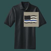 Heavyweight Cotton Pique Polo with Pocket Thumbnail