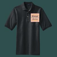 Heavyweight Cotton Pique Polo with Pocket Thumbnail