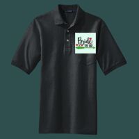 Heavyweight Cotton Pique Polo with Pocket Thumbnail