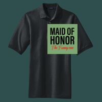 Heavyweight Cotton Pique Polo with Pocket Thumbnail