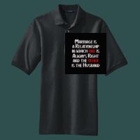 Heavyweight Cotton Pique Polo with Pocket Thumbnail