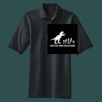 Heavyweight Cotton Pique Polo with Pocket Thumbnail